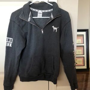 Pink quarter zip